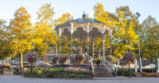 Kiosk Munsterplein Roermond herfst