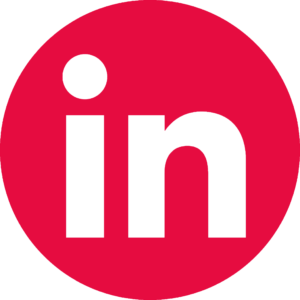 LinkedIn logo rood - transparant